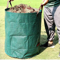 SeeMore Wholesale 272L Waterproof Fallen Leaf Storage Garden Yard Debris Collection Collapsible  Woven Leaf Reusable Waste Bags