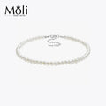 Fashion Women Jewelry 5-6mm Real Geunuine Round Beaded Pearl Choker Necklace for Bride