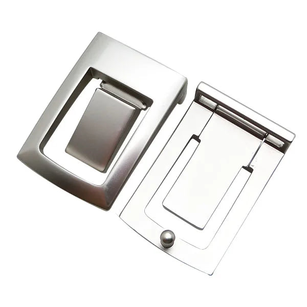30mm Hollow Out Handcraft Belt Buckle Zinc Alloy Formal Metal Buckle Custom Logo for Genuine Leather Belts Business Clothing