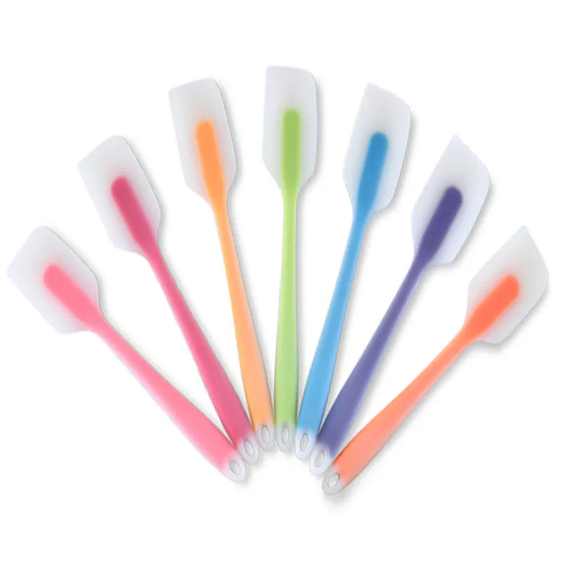 Cute Semitransparent Non-Stick Heat-Resistant Dishwasher Oven Safe Disposable Silicone Scraper Spatula Baking Pastry Home