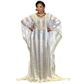 Morden Style Womens Two Piece Sets Chiffon African Print Dresses Rhinestone African Dresses Women