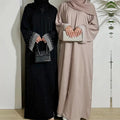 Loriya 2024 Muslim One Piece Luxury Beads Sleeve Abaya Dubai Custom Modest Rhinestone Abaya Women Muslim Dress