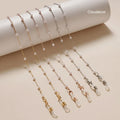 Women's Anti-Slip Pearl Sunglasses Chain Fashionable Pearls Glasses Hanger Neck Strap Gold Mask Holder Lanyard Eyeglasses Parts