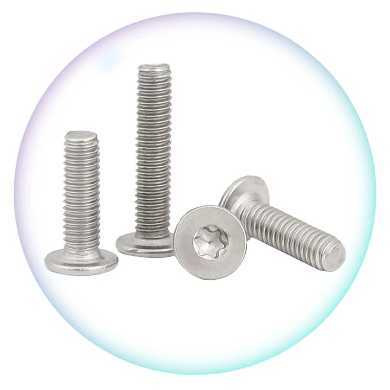 18-8 Stainless Steel  Thin Head Torx Screw  Low Head Inner Torx Anti-theft Screw