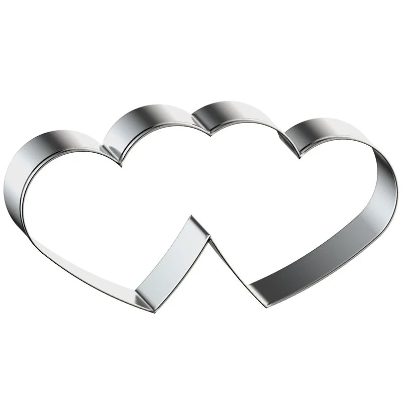Multi Heart Shape Cookie Molds Lovers Baking Tools Stainless Steel Cookie Cutter