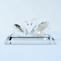 Beveled Edge Display Block Base Acrylic Display Stand for Mineral Collection