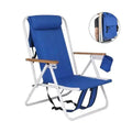Beach Aesthetic Game Changer for Summer Lightweight Foldable Camping Chair Retractable Backrest 3N1 Backpack Beach Chair KUISHEN