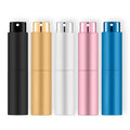 Aluminum Portable Perfume Spray Twist Bottle Refillable Mini Empty Spray Liquid Dispenser for Travel
