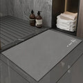 Soft Comfy Mould Resistant Absorbing Non-Slip Toilet Floor Foot Pvc Designer Diatom Mud Bath Mats Bathroom Mat Shower Mat Set