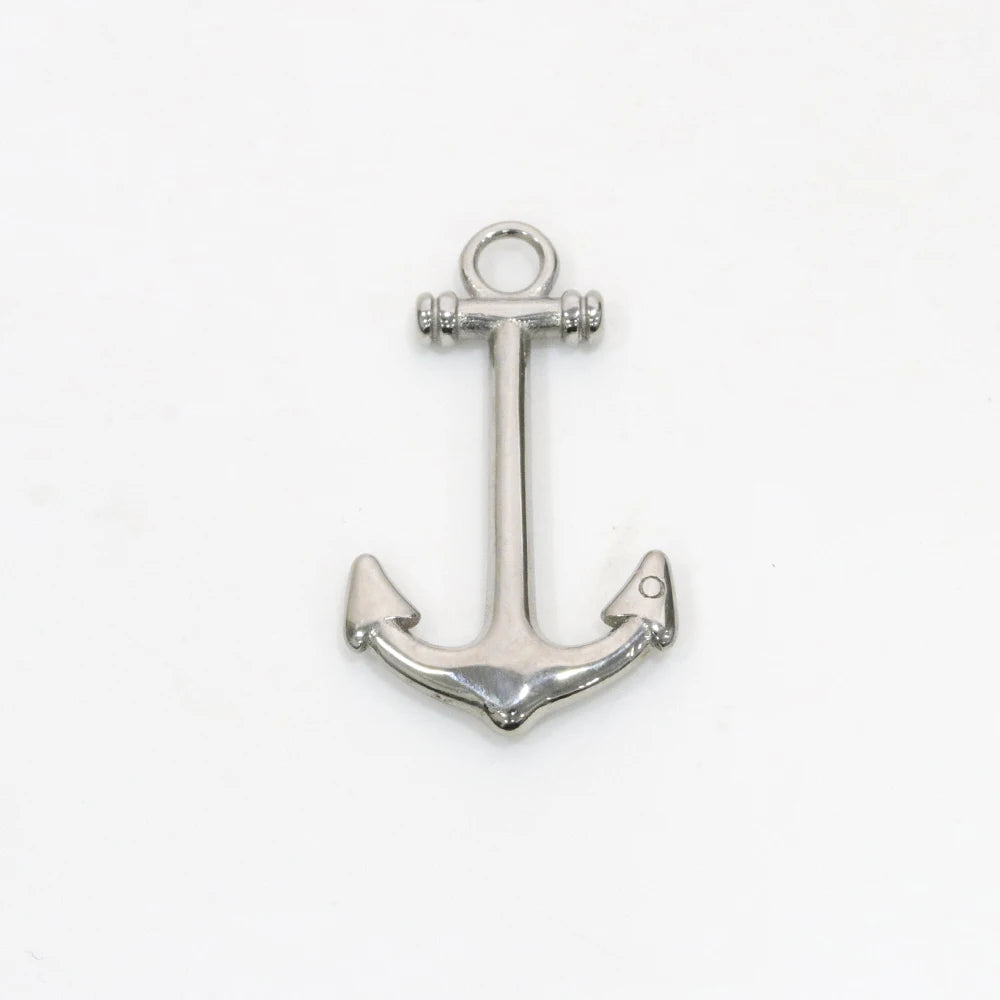 Stainless Steel Trendy Anchor Charm Pendant for Jewelry Making