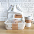 Japanese Portable Kids Lunch Box Bags Layer Wheat Straw Bento Boxes Microwave Dinnerware School Food Lunch Box Set