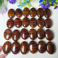 Wholesale Flat Crystal Palm Stones Natural Healing Stones Iron Tiger Eye Crystal Palm Stone for Home Decoration
