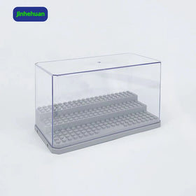 Mini Action Figures Display Case Stackable Transparent Dustproof Collection Plastic Box