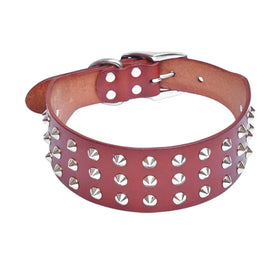 Hot Sale Small Medium Size Dog Collar Leash Set Real Leather With Rivet Decoration Animal Pattern Feather Feature Sustainable