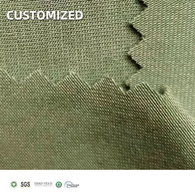Green Grass Eco-Friendly Breathable Stretch Bamboo Spandex Jersey Knitted Fabric for Shorts