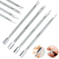 4pcs/set Nail Care Tool Cuticle Trimmer Stainless Steel Dead Skin Pusher Polish Tool for Remover Manicure Pedicure Tools