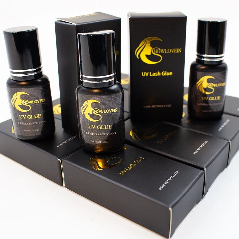 Private Label 0.5 1 UV  Glue Eyelash Extension Beauty Salon 5ml 10ml Extra Strong UV Lash Glue
