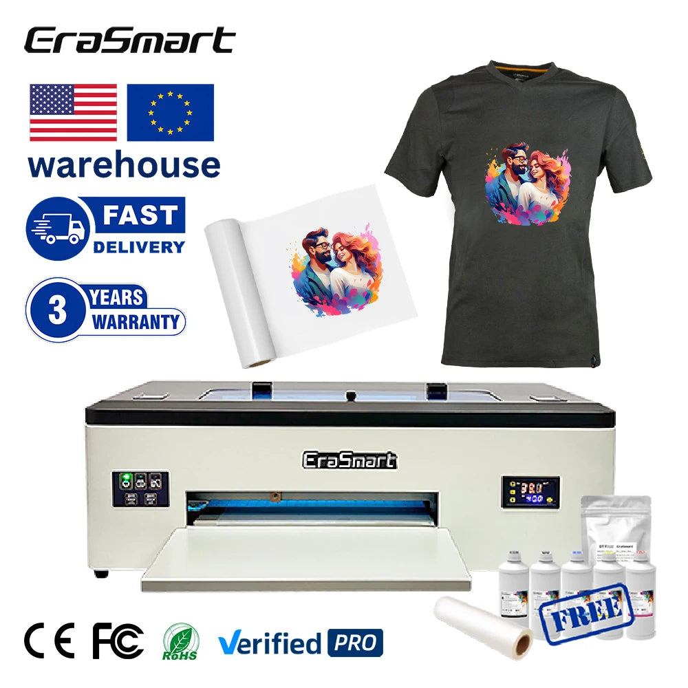Small Format Mini Home Use Tshirt Printing Machine A3 Film DTF Printer With R1390 Head for Small Printing Business