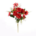 Mini Stem Silk Roses Bushes Artificial Flowers Rose bunch for Wedding Table Centerpiece