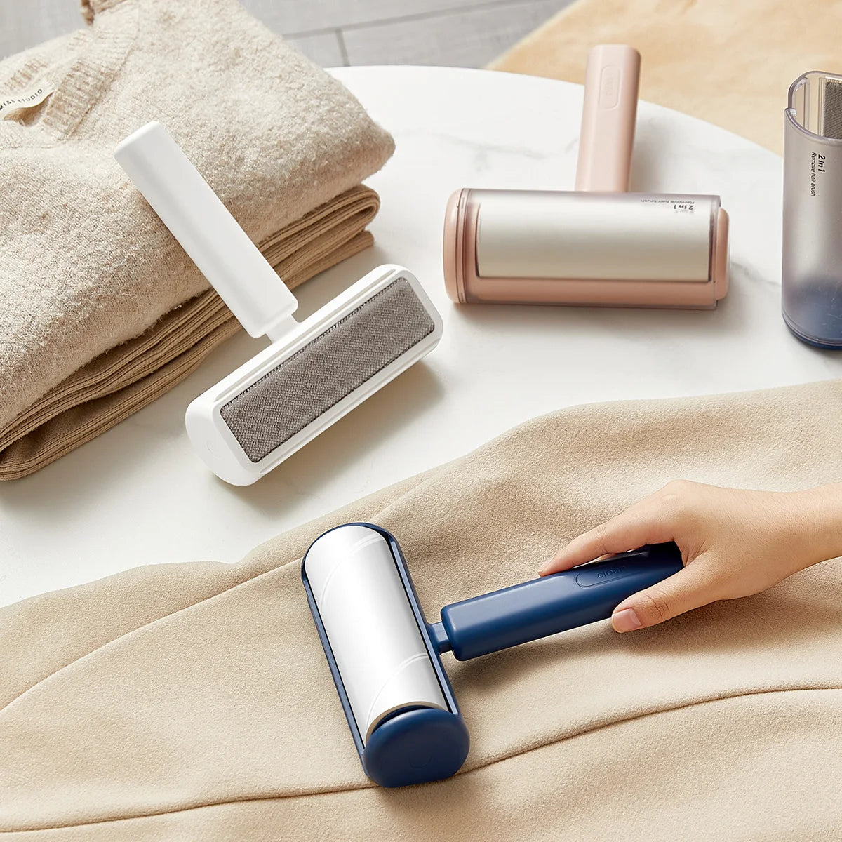 Household Cleaning Portable Paper Sticky Lint Tape Rollers Brushes Dog Cat Pet Hair Sticky Roller Remover for Clothes