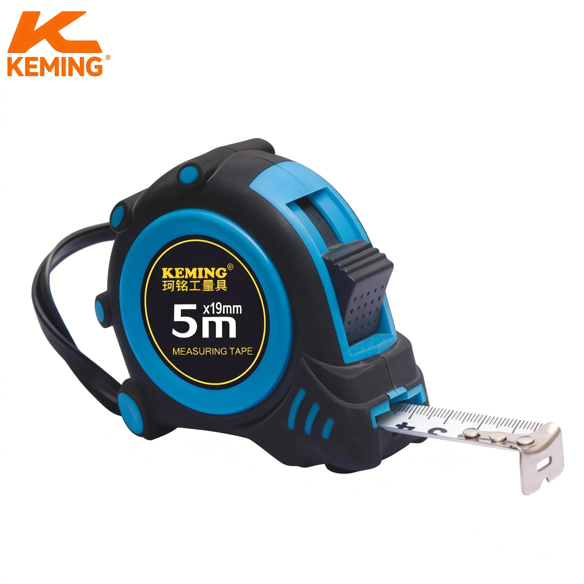 KEMING 3m/10ft Steel Magnetic Hook Inch and m Metric Stainless Customize logo Measuring Tape