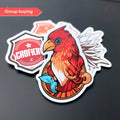 High Quality Custom Crystal Code Book Roll UV Vinyl Stickers Personalised Die Cut Logo Labels for Car Magnetic Perfume Lipstick