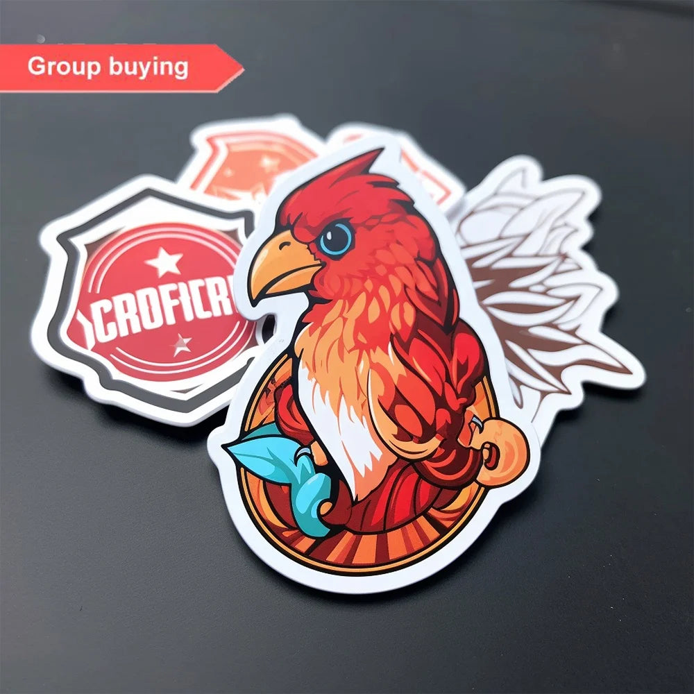 High Quality Custom Crystal Code Book Roll UV Vinyl Stickers Personalised Die Cut Logo Labels for Car Magnetic Perfume Lipstick