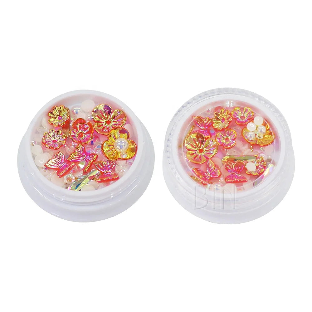 BIN Crystal Multi Shapes Rhinestones 36 Style Nail Art Stones Nail Art 3D butterfly Decorations