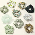 Wholesale 2023 Customize Silk Scrunchie 100% Silk Elastic Hair Bands Silk Scrunchies