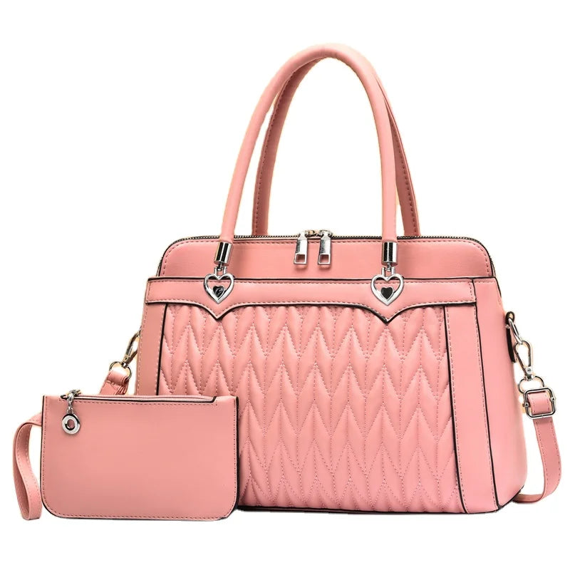Hot Braided Women's Handbag Large Leather Ladies One Shoulder Crossbody Tote Wallet Factory Wholesale Casual Ladies Handbags