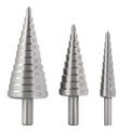 KSEIBI HSS Step Drill Metal Drill Bits. 4 MM-12 MM / 9 STEPS HSS Chrome Finish