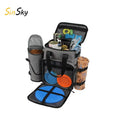 SinSky Dog Travel Bag Airline Approved Tote Organizer Pet Travel Set Pet Carrier Bag Pack Dog Travel Bag Organizer