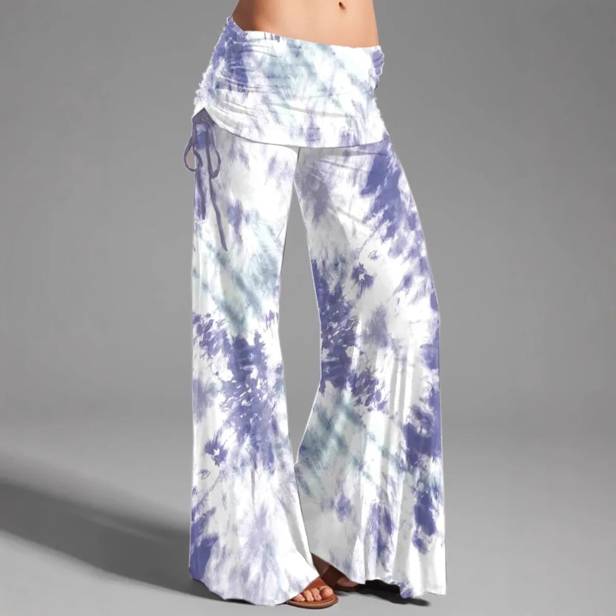 Hot Selling Elastic Waist Retro Print Floral Bohemian Sports Yoga Practice Lantern Casual Pants Women's Summer Boho Trousers