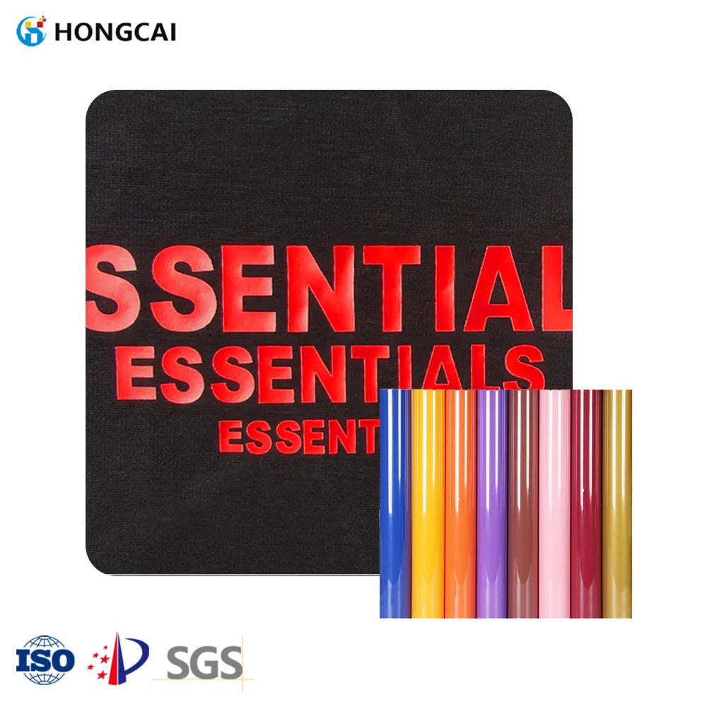 Hongcai High Quality 30cm/60cm Flexible PVC Heat Transfer Vinyl Roll HTV Transfer Vinyl for T-shirt Printing MegaBDM
