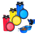 Wholesale 2 In1 Collapsible Storage Container Dog Bowl Travel Pet Food Water Bottle Pet Cups