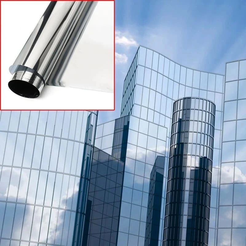 Building Metal Mirror Reflective Roll Brown Silver 35% Vlt Self-adhesive Decor Glass Wall Window Paper Sticker Decoration Film