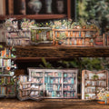15 Stickers Per Pack Reading Promenade Series Vintage Book Landscaping European Style Collage Base Stickers