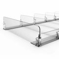 Supermarket Plastic Shelf Divider Shelf Pusher System