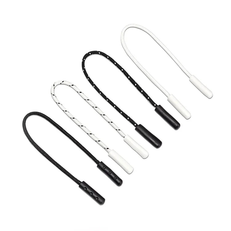 Wholesale Double Head Pull Rope PVC Injection Molding Rope Pull Tail Head Rope Pull Bag Zipper Head Puller