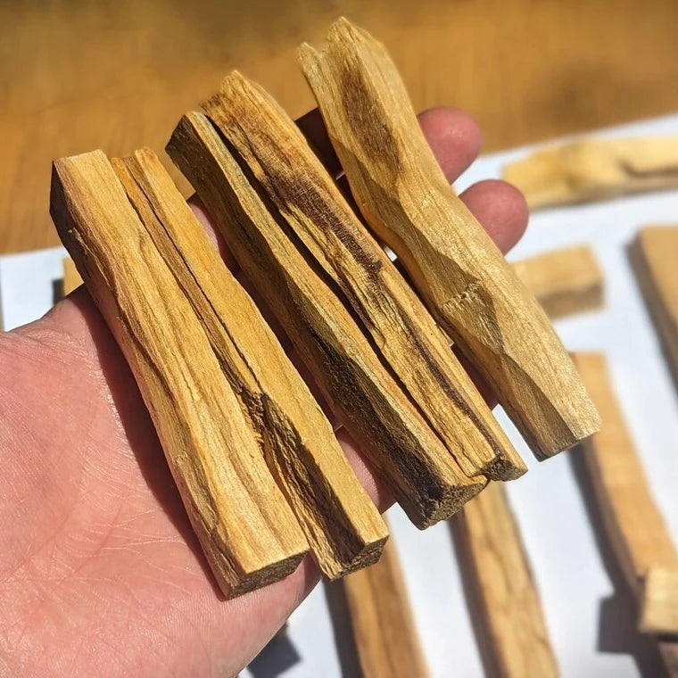 Natural Incense Smudge Sticks 3.94 Inch Palo Santo Sticks Bulk From Peru Palo Santo Wood for Yoga and Meditation