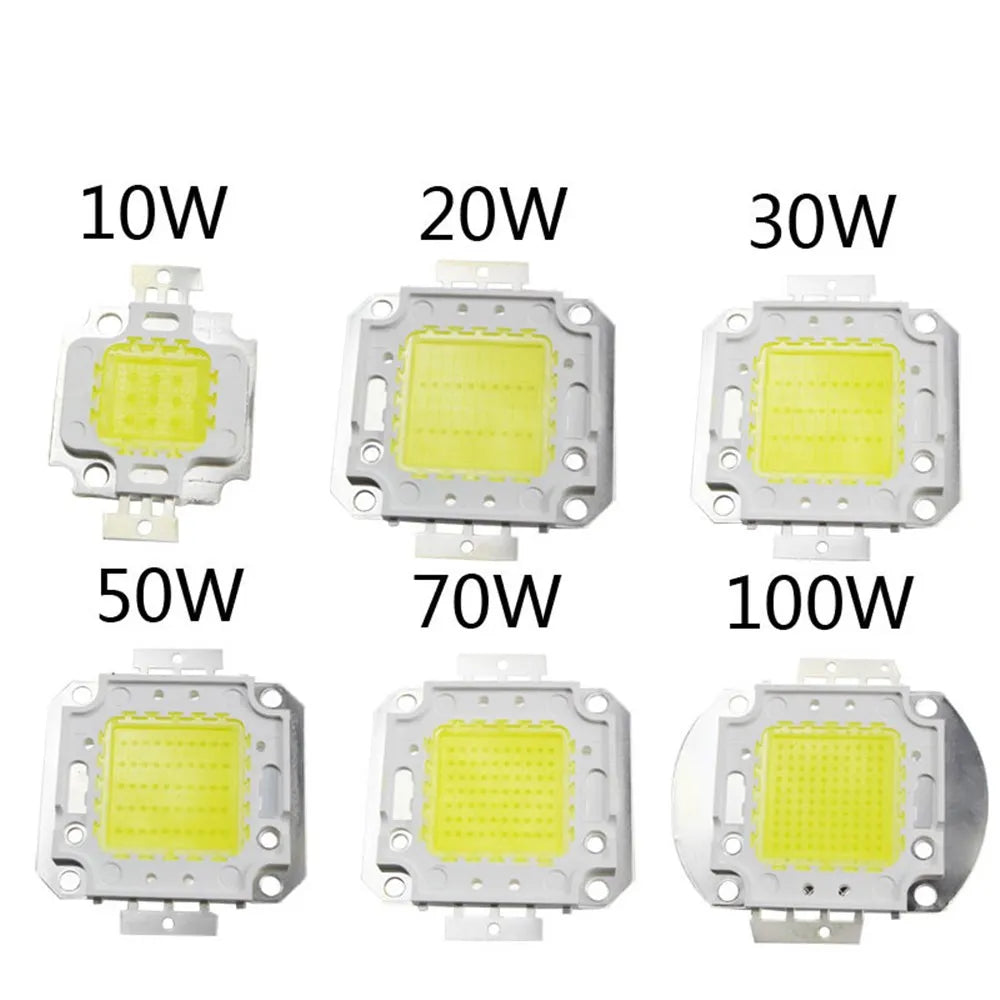 Customized COB LED Chip High Power 10W-100W Range 80W 12V-48V Led Light Chip 30-34v