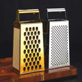 New Design Kitchenware Multifunctional Stainless Steel 4 Side Food Vegetable Grater Slicer Fruit Slicer Ginger With Handle
