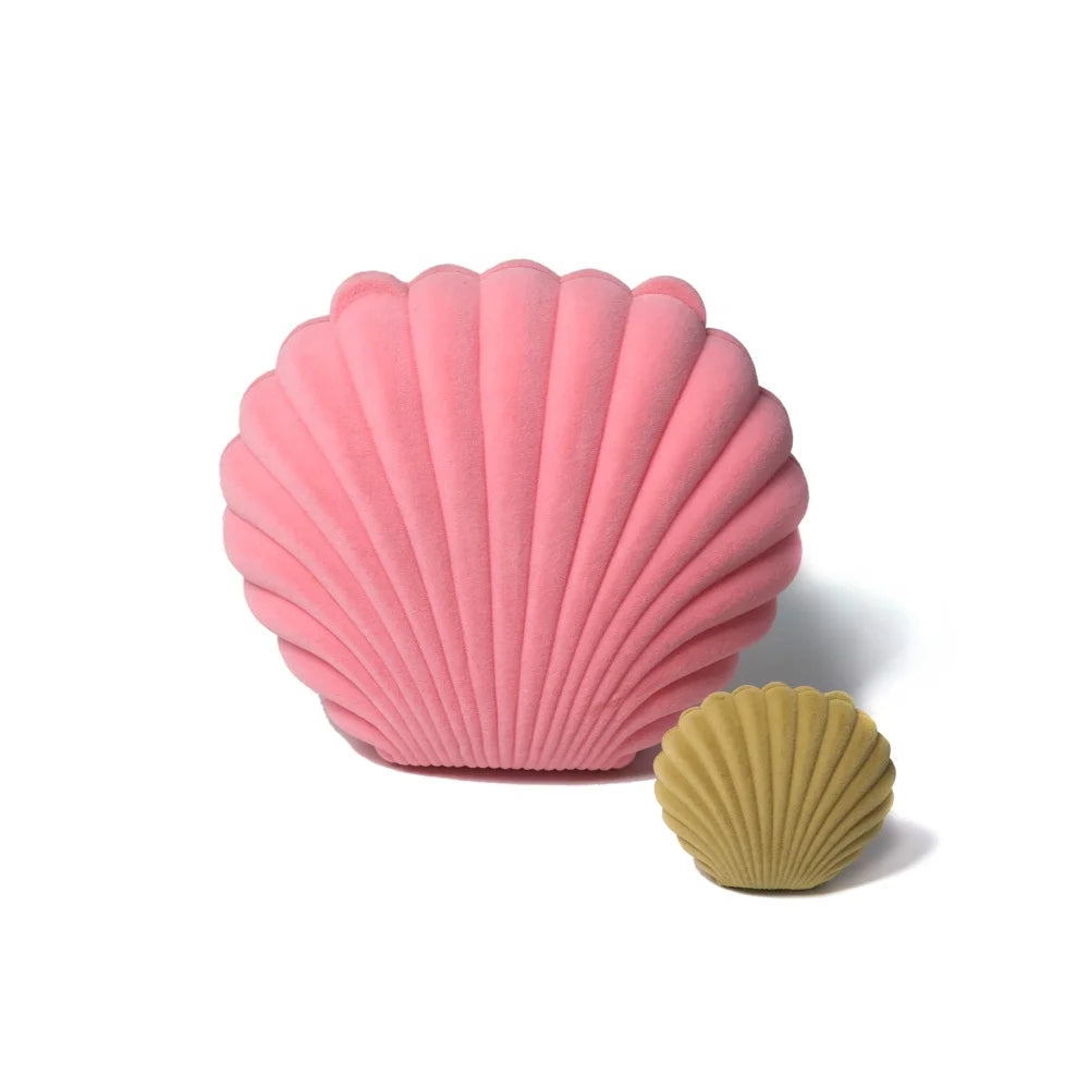 Customized Creative Shell Shape Velvet Jewelry Box Custom Jewelry Packaging Boxes for Ring Pendant Earring
