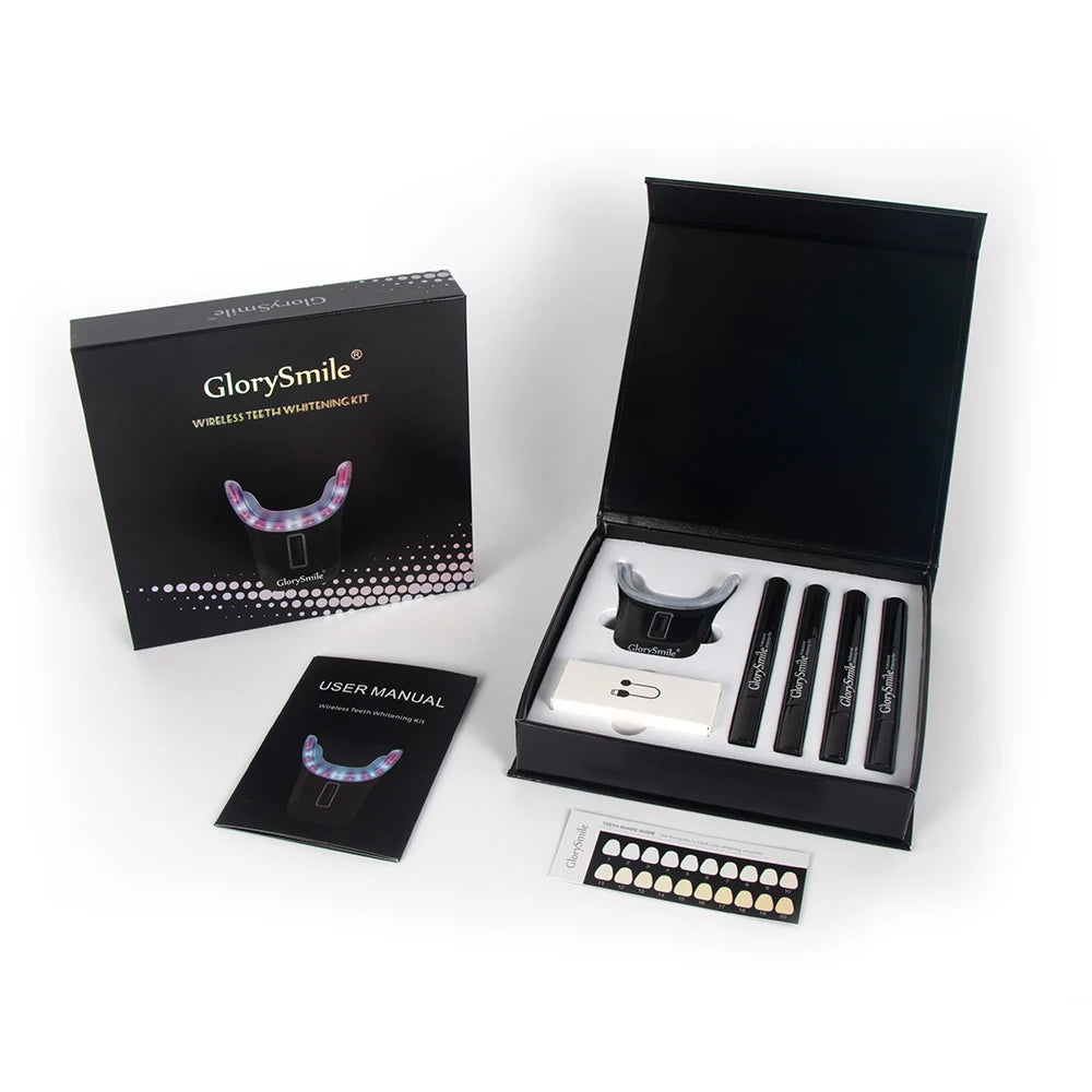 Private Label Professional Laser Teeth Bleaching Led Light 35%CP Peroxide Whitener Gel Tooth Bleaching Kit