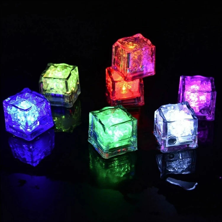 Best LED Glow Ice Cube Fast Slow Flashing LED Lights Glitter Light up Ice Cube LED Ice Cubes for Party Bar Christmas