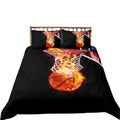Custom 3D Printing Character Cartoon Modern Quilt Covet Set 3 Piece Basketball Bedding Sets with Comforter