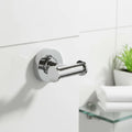 Quality Brass Multifunction Eco-Friendly Bathroom Clothing Hooks Rails Chrome Wall Mounted Double Shower Coat Hook