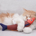 Interactive Fish Teaser Toy Cat Catnip Cat Throw Pillow Fish Talk Toy Cat Fish Chew Toy