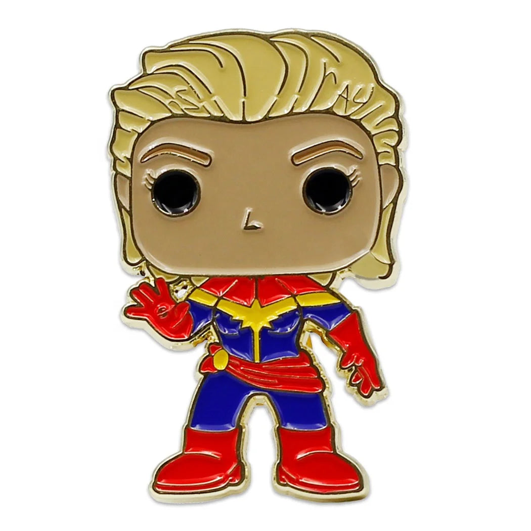 Low MOQ Custom Logo Metal Crafts Safety Cartoon Animation Souvenir Soft Enamel Chest Emblems Clothing Brooch Lapels Pins
