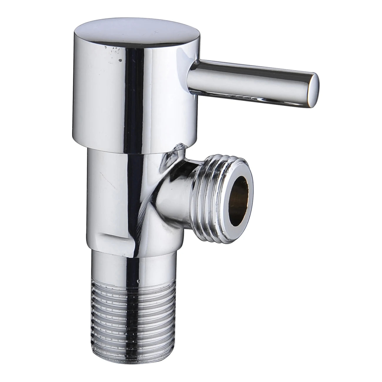 Fullrain Modern Brass Wall Angle Valve Triangle Adapter Coupling 1/2 Angle Water Valve for Bathroom